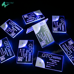 Acrylic Business Card - Custom Logo High Quality Printing Design Unique Light up LED