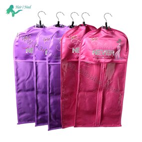 Satin Suit Case Bag - Custom with Hanger for Wig Storage Hair Extensions