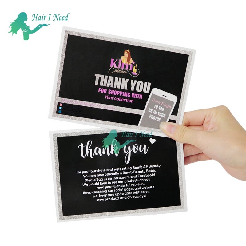 Greeting Card - Custom Logo Printing Business Thank You for Small Business