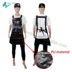 Apron - Wholesale Barber Hairdressing Brown PU Leather Waterproof Durable with Pocket