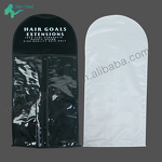 Wig Hanger Bag - Custom Logo Satin Material PVC Plastic Window Storage for Hair