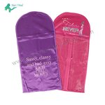 Wig Bag - Luxury Hot Pink Personalized Storage Zipper Hangers Satin Packaging