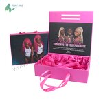 Hair Bundle Packaging Box - Customized with Satin Magnetic Closure for Wigs