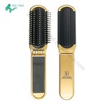 Hair Brush - Portable Private Label Mini Mirror with Logo Small for Girls