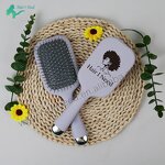 Hair Brush - Custom Logo Soft Cushion for Wet Dry Detangling Massager Plastic