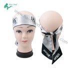 Head Band - Designer Custom Logo Satin Edge Turban for Wigs Virgin Hair