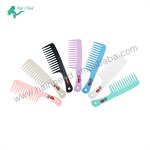 Hair Comb - Custom Plastic Wide Tooth Hairdressing for Curly Cutting Styling