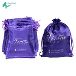 Satin Pouch - Custom Printing Luxurious Ribbon Drawstring with Satin Lining