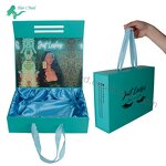 Hair Bundle Packaging Box - Customized with Satin Magnetic Closure for Wigs