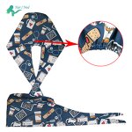 Surgical Hats - Adjustable Custom Private Label Satin Lined Cartoon Nursing Caps