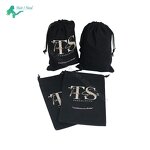Drawstring Bag - Custom Color Size Printing Logo Velvet Flannel Wholesale