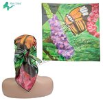 Head Scarves - Fashion Custom Satin Silk Stylish Square Soft for Women