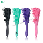 Hair Brush - Custom Logo Plastic Eight Rows Octopus Comb Wet Dry Detangling