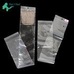 Hair Extension Packaging Bag - Plastic Closure Self Sealing Adhesive Transparent