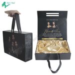 Hair Bundle Packaging Box - Customized with Satin Magnetic Closure for Wigs