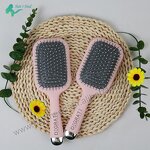 Hair Brush - Custom Logo Soft Cushion for Wet Dry Detangling Massager Plastic