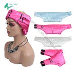 Head Wraps - Premium Custom Logo Luxury Satin Padding Edge with Hook and Loop