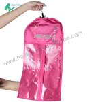 Wig Bag - Luxury Hot Pink Personalized Storage Zipper Hangers Satin Packaging