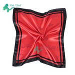 Hair Scarf - Custom Digital Print Square Luxury Soft Satin for Women
