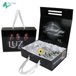 Hair Bundle Packaging Box - Customized with Satin Magnetic Closure for Wigs