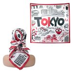 Silk Scarf - Luxury New Satin Small Grid Printing Neckerchief Soft for Women