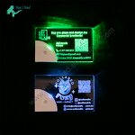 LED Business Card - Customization QR Code Acrylic Colorful Light Designer