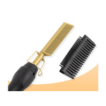 Hair Straightener - Personalized Logo Women 2 in 1 Hot Comb Curly Flat Iron