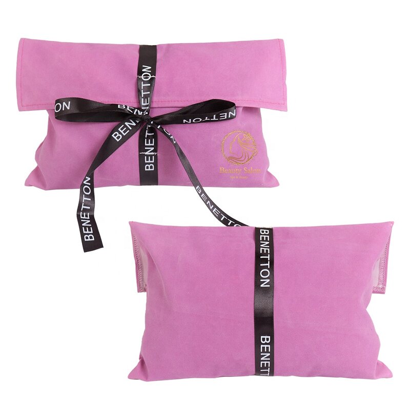 Velvet Gift Bags - Luxury Custom Logo Envelope for Jewelry Hair Extension Wig