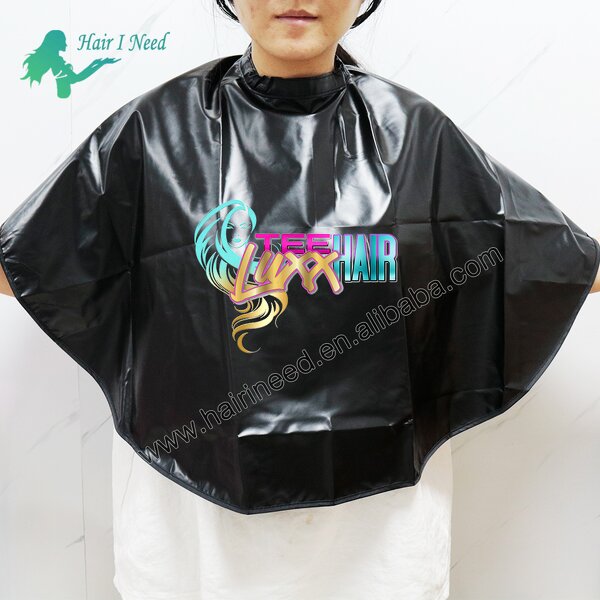 Hair Cut Shawl - LOW MOQ Custom Waterproof PVC Cape for Hairdressing Salon