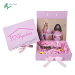 Hair Bundle Packaging Box - Customized with Satin Magnetic Closure for Wigs