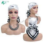 Silk Scarf - Custom Own Brand Logo Digital Printed Satin Square for Women