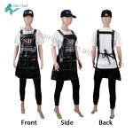 Apron - Waterproof PU Fabric Design Pocket for Barber Shop Restaurant Kitchen