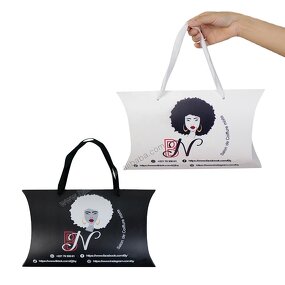 Pillow Boxes - Customized Cheap for Wig Packaging Hair Extension Elegant