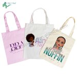 Tote Bag - Custom Portable Double Shoulder Cotton Canvas Color Printing Logo