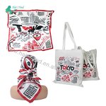 Tote Bag - Custom Portable Double Shoulder Cotton Canvas Color Printing Logo