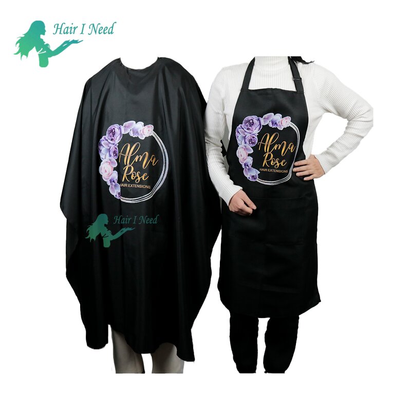 Haircut Cape - Hot Sell Custom Logo Satin Professional Hairdressing Barber and Apron