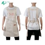 Apron - Waterproof PU Fabric Design Pocket for Barber Shop Restaurant Kitchen
