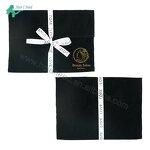 Velvet Gift Bag - Custom Printed Cosmetic Black for Hair Bundle Wig Packaging