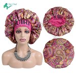 Sleep Cap Manufacturer - Elastic Wide Soft Band Women Silk Satin Hair Bonnet