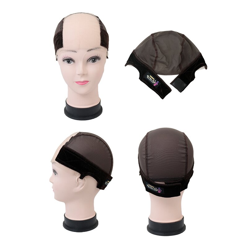 Wig Caps - Wholesale Adjustable Crochet Spandex Nylon Mesh Dome Full Lace