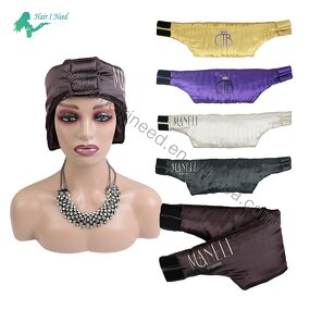 Satin Head Wrap - Customize Design Headband Padding Cotton Lined Warm Women