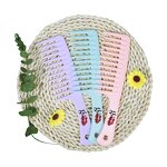 Hair Comb - Custom Plastic Wide Tooth Hairdressing for Curly Cutting Styling
