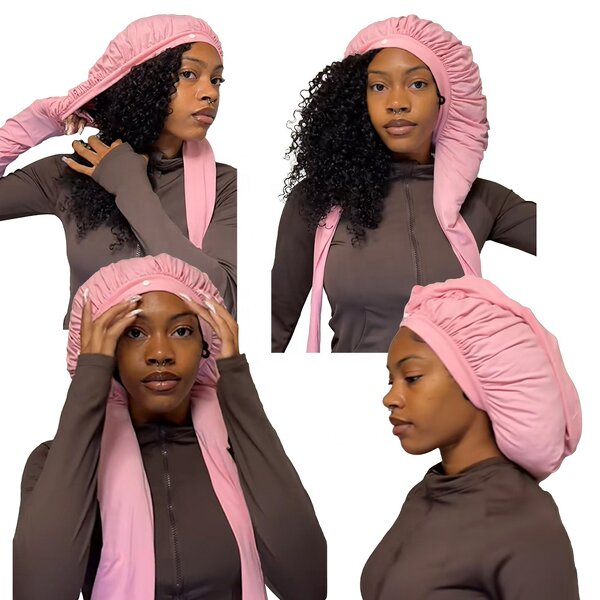 Pantyhose Sleeping Bonnet - Custom Logo Elastic Fabric for Long Hairstyles DreadLocks