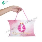 Hair Packaging Box - Elegant Custom with Handle Wig Bundles Pillow Storage
