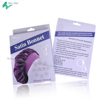 Bonnet Packaging Box - Custom Logo Hair Accessories Silk Satin with Private Logo