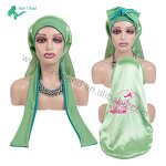 Satin Bonnet - Wholesale Luxurious Large Silk Long Bonnet for Sleeping