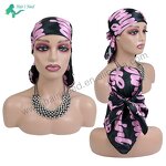 Silk Scarf - Custom Own Brand Logo Digital Printed Satin Square for Women