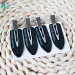 Hair Pins - Custom Logo 4pcs Set Creaseless No-Bend Clip for Girls Ladies