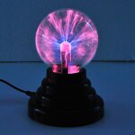 Purple Plasma Ball - Touch & Sound Sensitive Plasma Globe