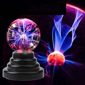 Plasma Ball Light 3 Inch - USB Magic Touch Sensitive Thunder Lightning Lamp